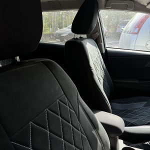 Premium alcantara with perforated leather - white threads - Image 6