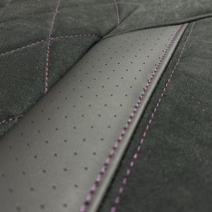 Premium alcantara with perforated leather - purple threads (Copy) - Image 4